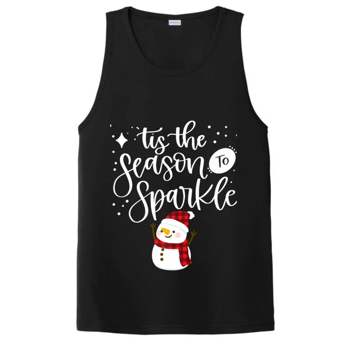 Tis The Season To Winter Christmas Snow Holiday Great Gift Performance Tank