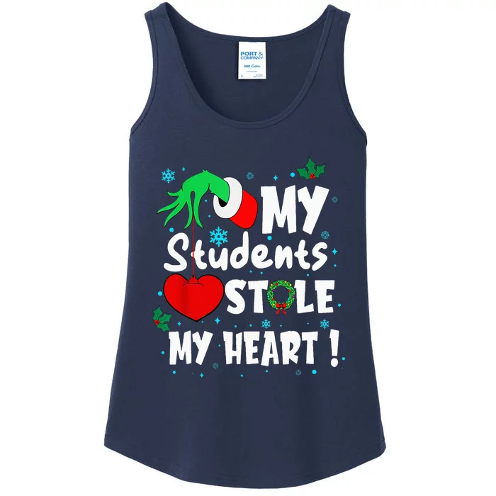 Tis The Season Christmas Funny My Students Stole My Heart Ladies Essential Tank