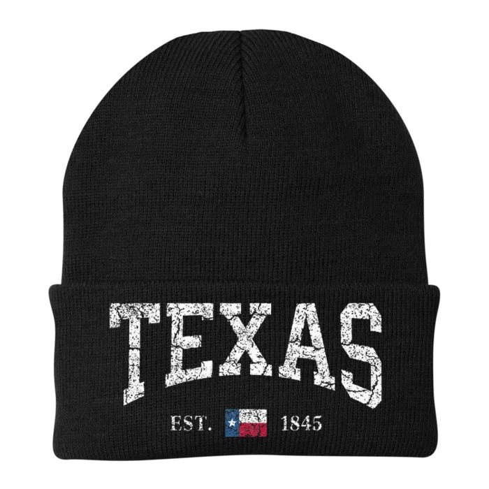 Texas  Texas State Flag Distressed Knit Cap Winter Beanie