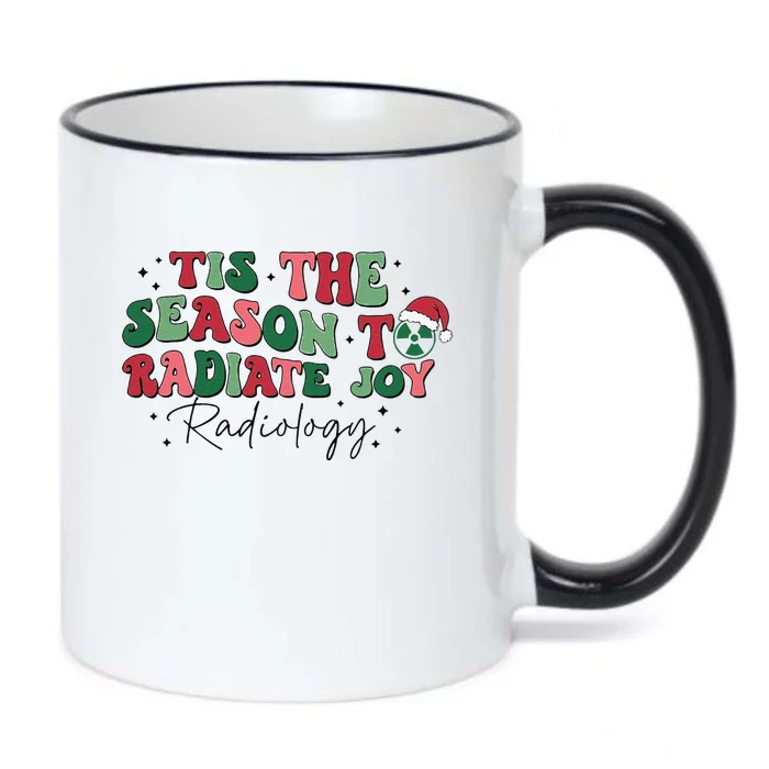 Tis The Season To Radiate Joy Black Color Changing Mug