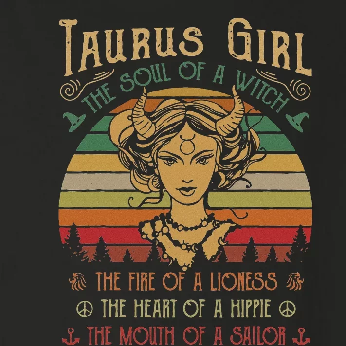 Taurus The Soul of a Witch The fire of a Lioness Hippie Toddler Long Sleeve Shirt