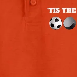 Tis The Season Soccer Hockey Basketball Football Sports Fan Gift Dry Zone Grid Performance Polo