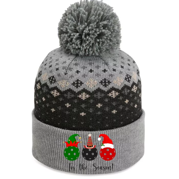 Tis The Season Pickleball Christmas Festive The Baniff Cuffed Pom Beanie