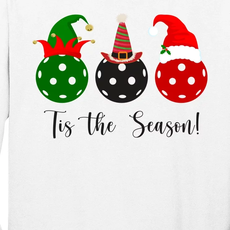 Tis The Season Pickleball Christmas Festive Long Sleeve Shirt