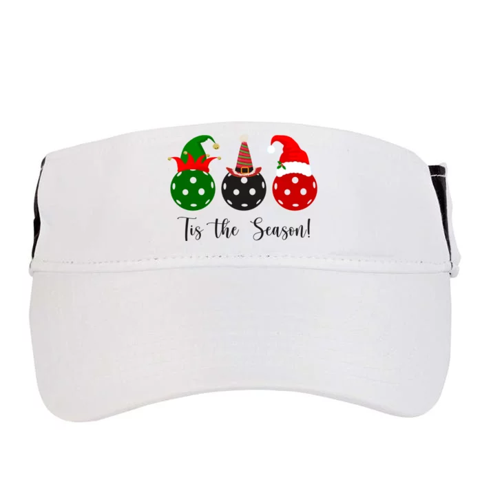 Tis The Season Pickleball Christmas Festive Adult Drive Performance Visor