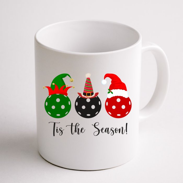 Tis The Season Pickleball Christmas Festive Front & Back Coffee Mug