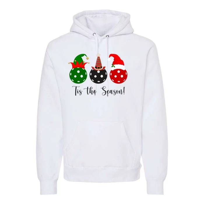 Tis The Season Pickleball Christmas Festive Premium Hoodie