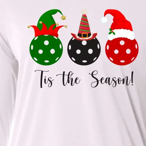 Tis The Season Pickleball Christmas Festive Cooling Performance Long Sleeve Crew