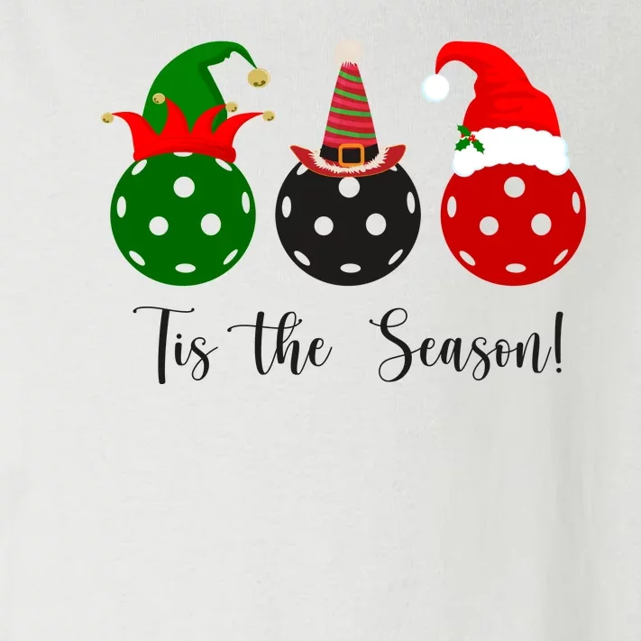 Tis The Season Pickleball Christmas Festive Toddler Long Sleeve Shirt