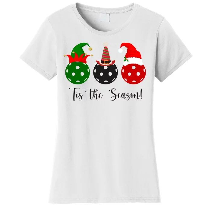 Tis The Season Pickleball Christmas Festive Women's T-Shirt