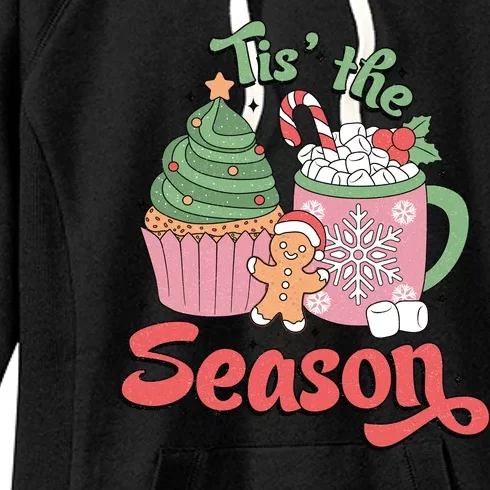 Tis The Season Cozy Christmas Holiday Women's Fleece Hoodie