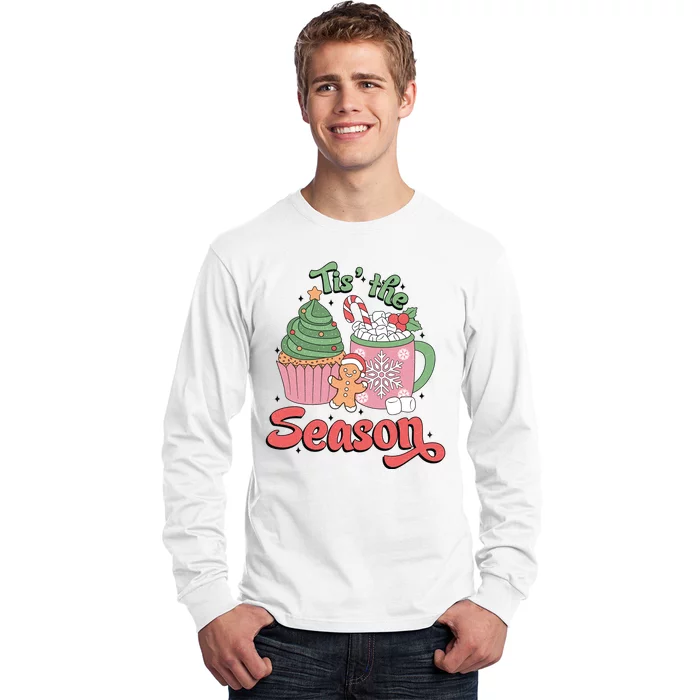 Tis The Season Cozy Christmas Holiday Long Sleeve Shirt