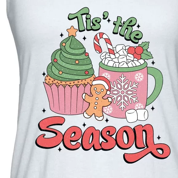 Tis The Season Cozy Christmas Holiday Ladies Essential Flowy Tank