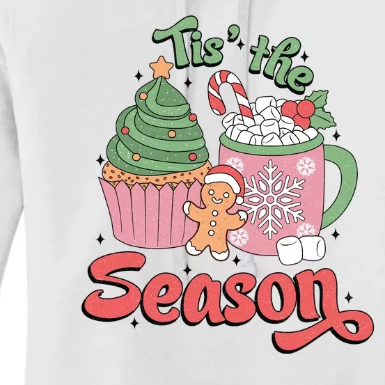 Tis The Season Cozy Christmas Holiday Women's Pullover Hoodie