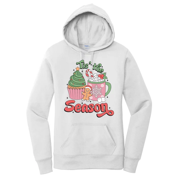 Tis The Season Cozy Christmas Holiday Women's Pullover Hoodie