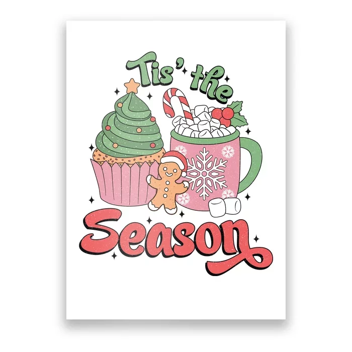 Tis The Season Cozy Christmas Holiday Poster