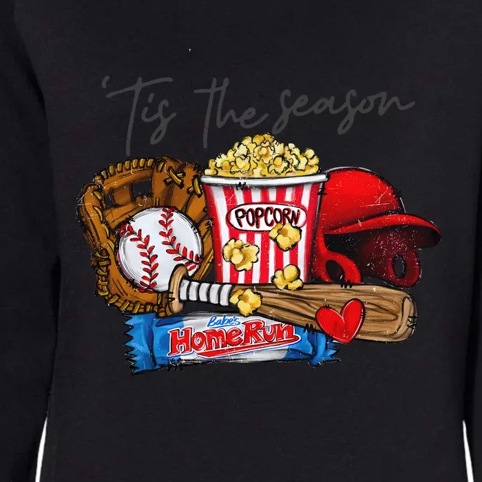 Tis The Season Baseball Team Lover Womens California Wash Sweatshirt