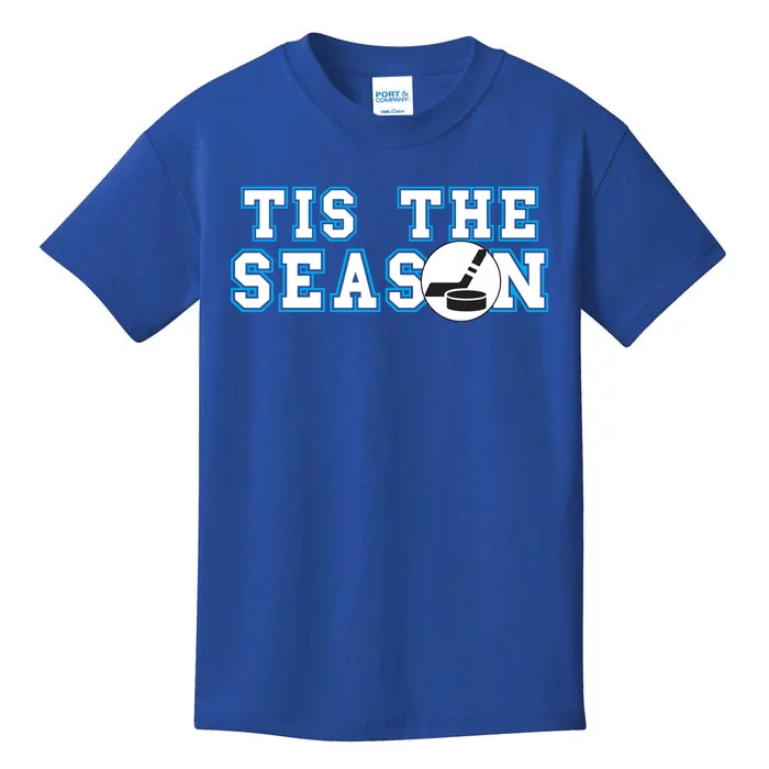 Tis The Season Hockey Player Gift Kids T-Shirt