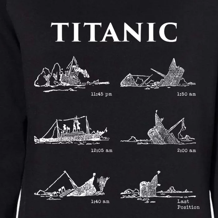 Titanic Titanic Sinking Titanic History Titanic Womens California Wash Sweatshirt