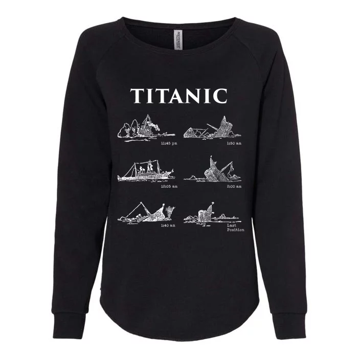 Titanic Titanic Sinking Titanic History Titanic Womens California Wash Sweatshirt