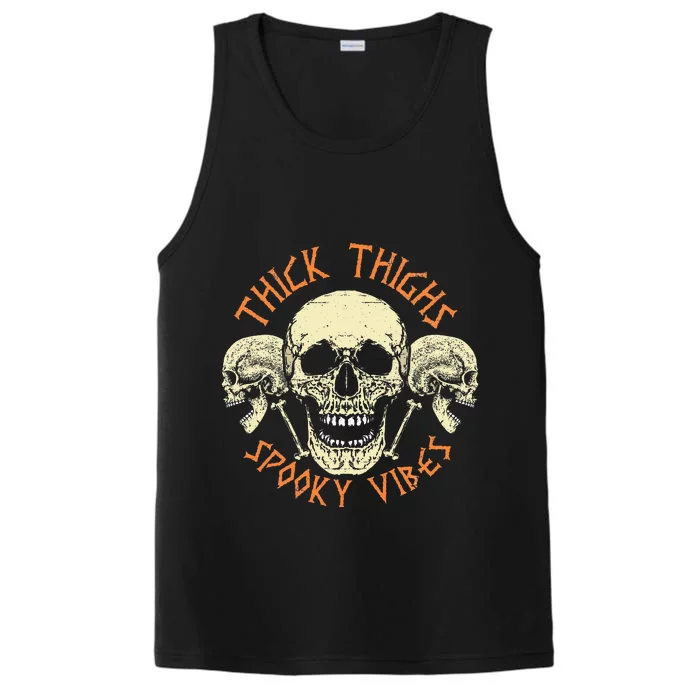 Thick Thighs & Spooky Vibes Halloween Costume Performance Tank