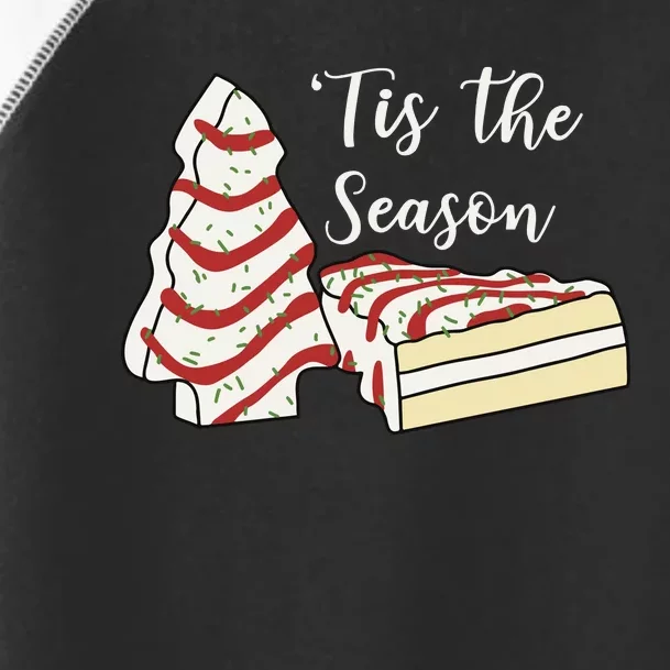 Tis The Season Christmas Cake Toddler Fine Jersey T-Shirt