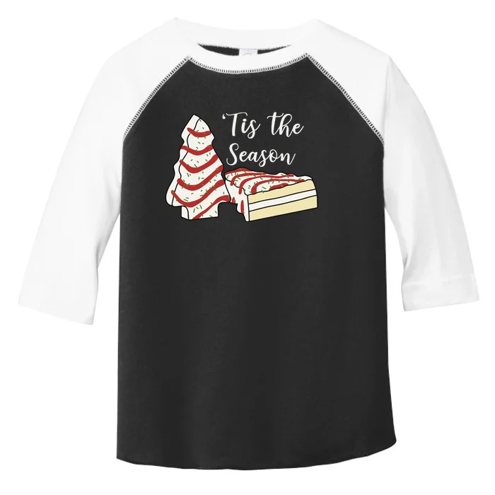 Tis The Season Christmas Cake Toddler Fine Jersey T-Shirt