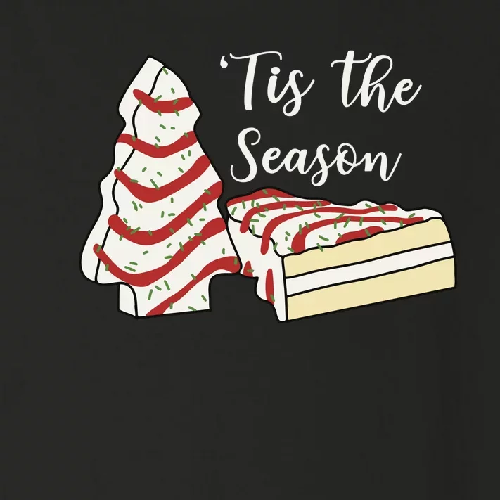 Tis The Season Christmas Cake Toddler Long Sleeve Shirt