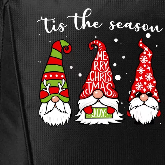 Tis The Season Gnome Christmas Holiday City Backpack