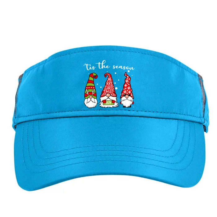 Tis The Season Gnome Christmas Holiday Adult Drive Performance Visor