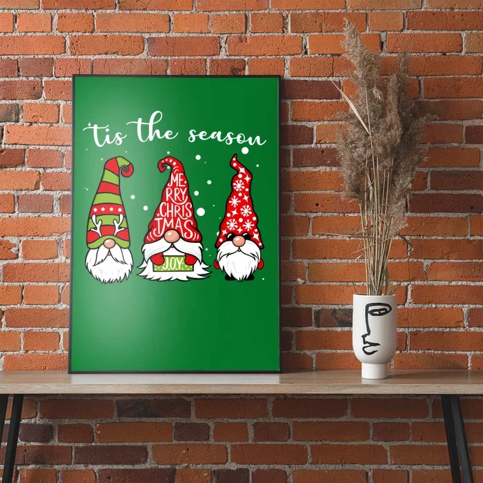 Tis The Season Gnome Christmas Holiday Poster