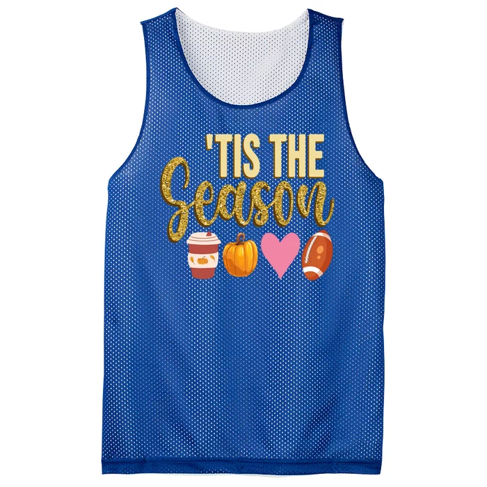 Tis The Season Fall Lover Cute Mesh Reversible Basketball Jersey Tank