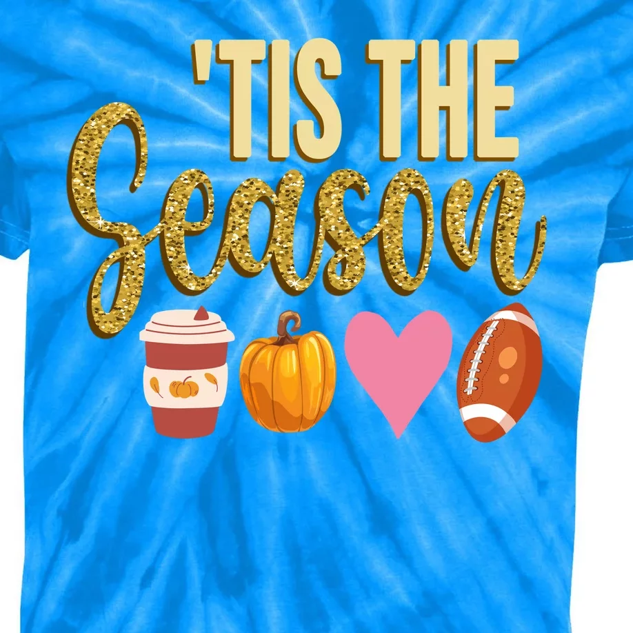 Tis The Season Fall Lover Cute Kids Tie-Dye T-Shirt