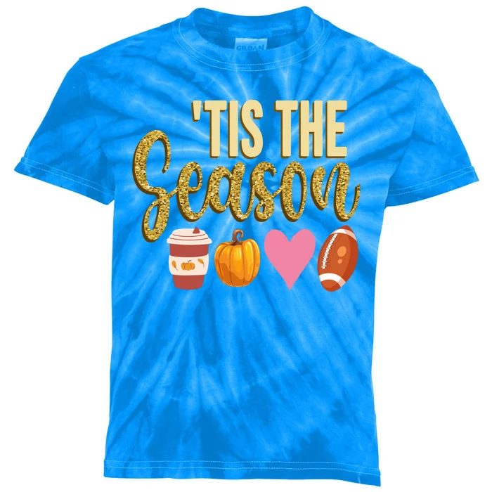 Tis The Season Fall Lover Cute Kids Tie-Dye T-Shirt