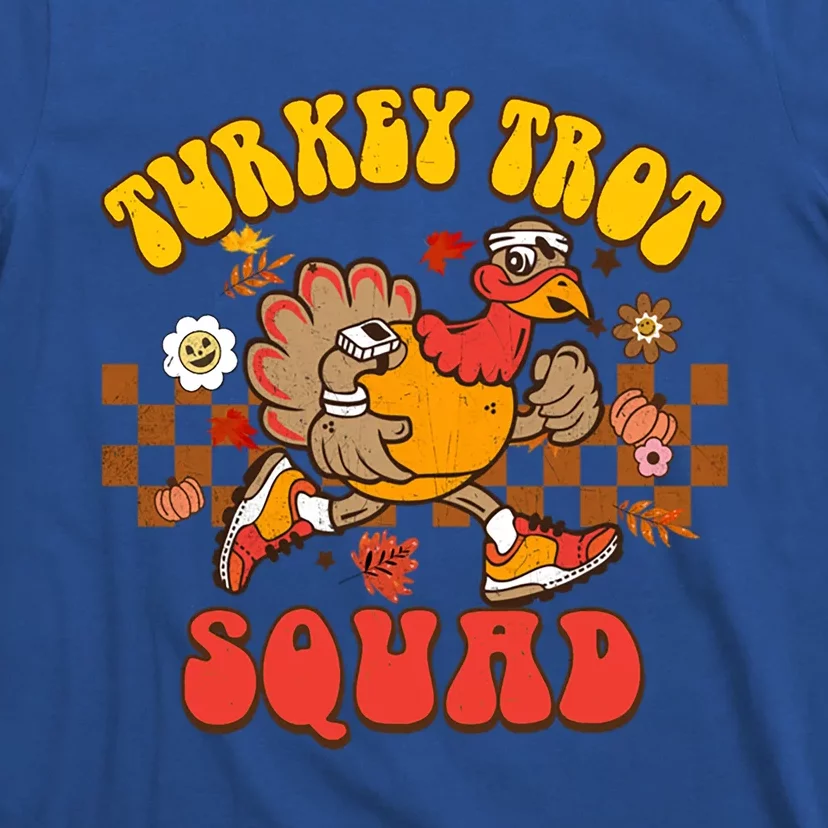 Turkey Trot Squad Funny Thanksgiving Running Fall Turkey Gift T-Shirt