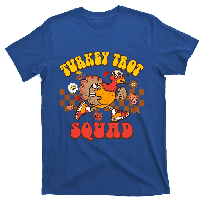 Turkey Trot Squad Funny Thanksgiving Running Fall Turkey Gift T-Shirt