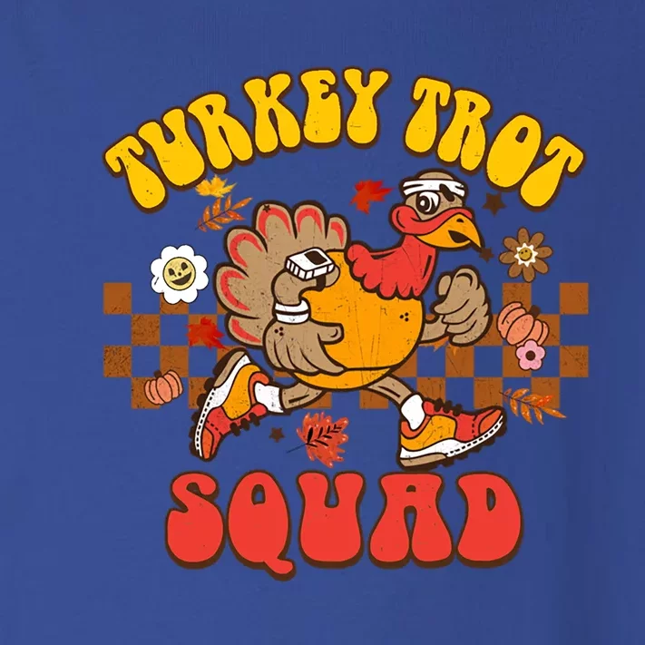 Turkey Trot Squad Funny Thanksgiving Running Fall Turkey Gift Toddler Long Sleeve Shirt