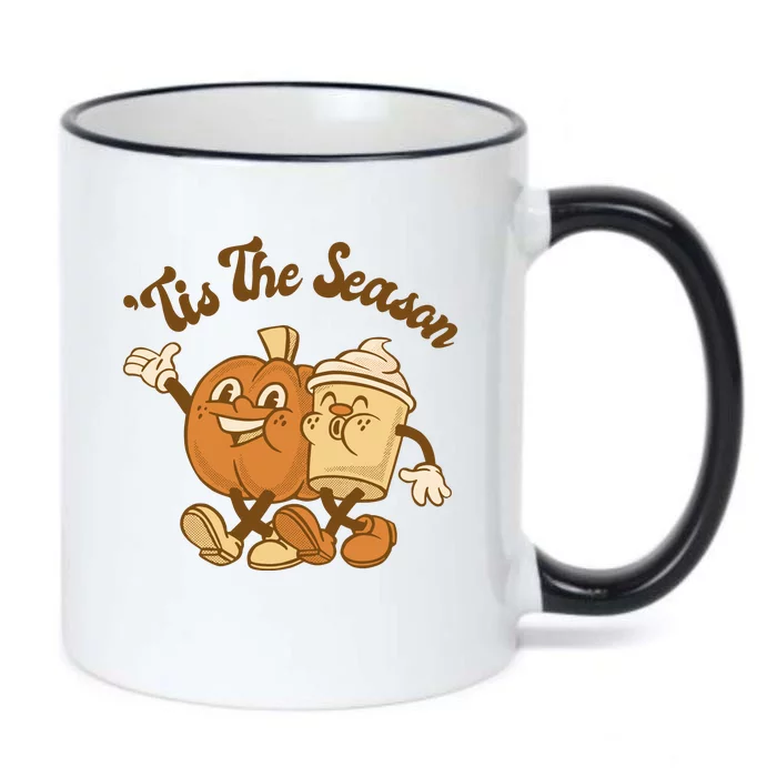 Tis The Season Pumpkin Latte Autumn Black Color Changing Mug