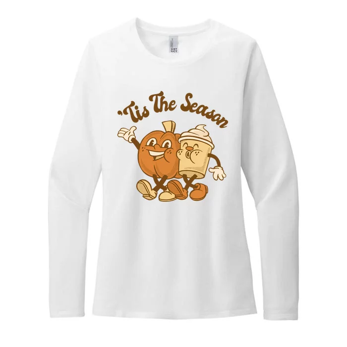 Tis The Season Pumpkin Latte Autumn Womens CVC Long Sleeve Shirt