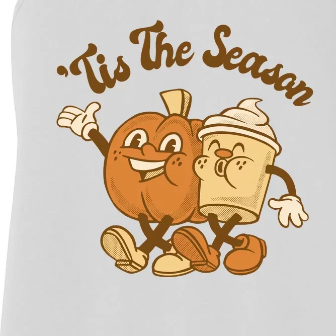 Tis The Season Pumpkin Latte Autumn Women's Racerback Tank