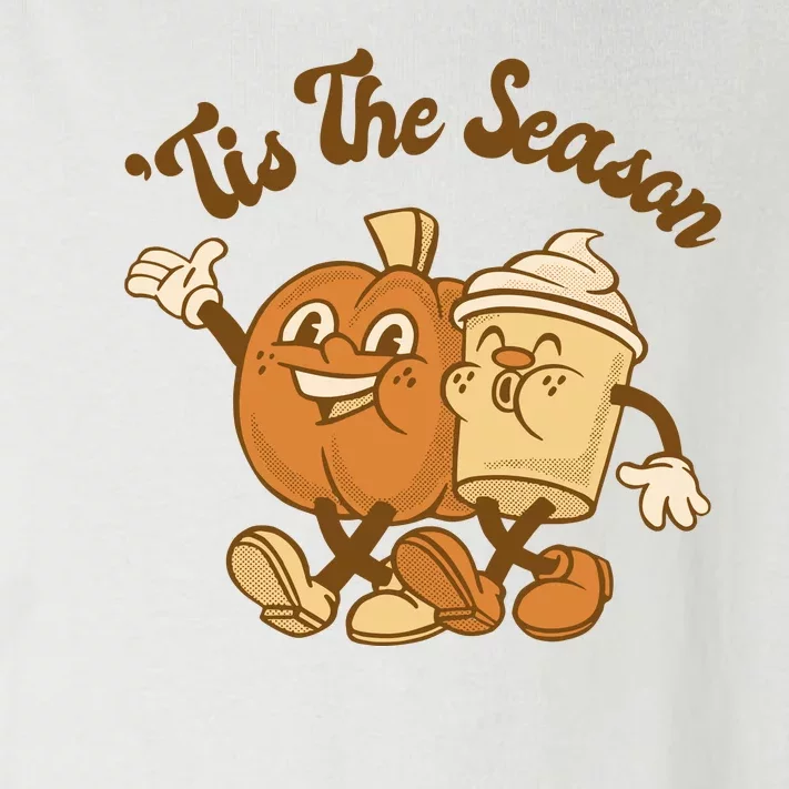 Tis The Season Pumpkin Latte Autumn Toddler Long Sleeve Shirt