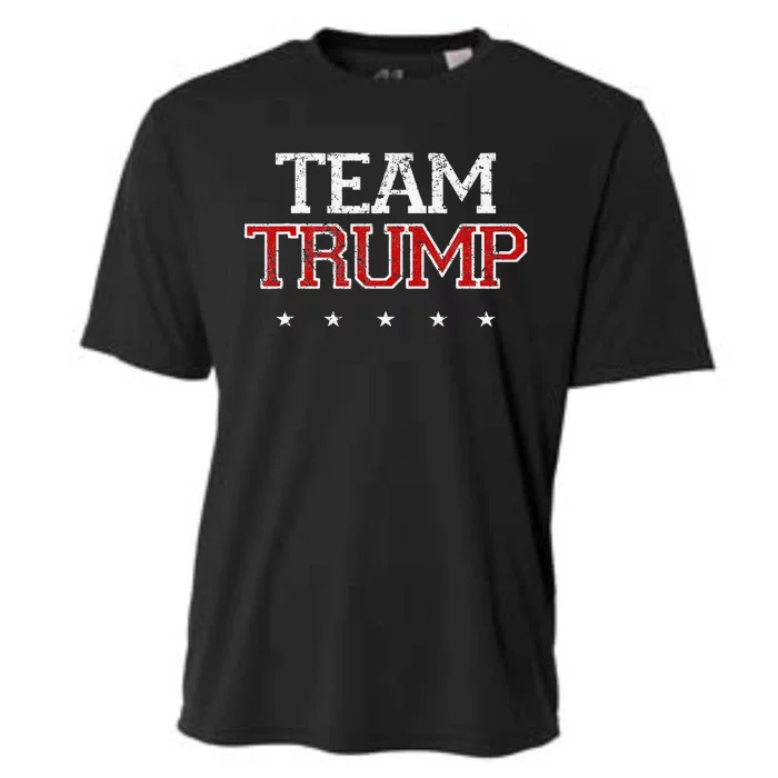 Team Trump Shirts Maga Trump Support Republican Cooling Performance Crew T-Shirt