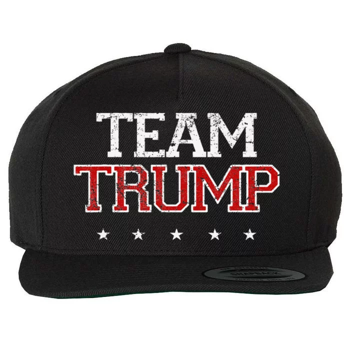 Team Trump Shirts Maga Trump Support Republican Wool Snapback Cap