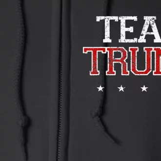 Team Trump Shirts Maga Trump Support Republican Full Zip Hoodie