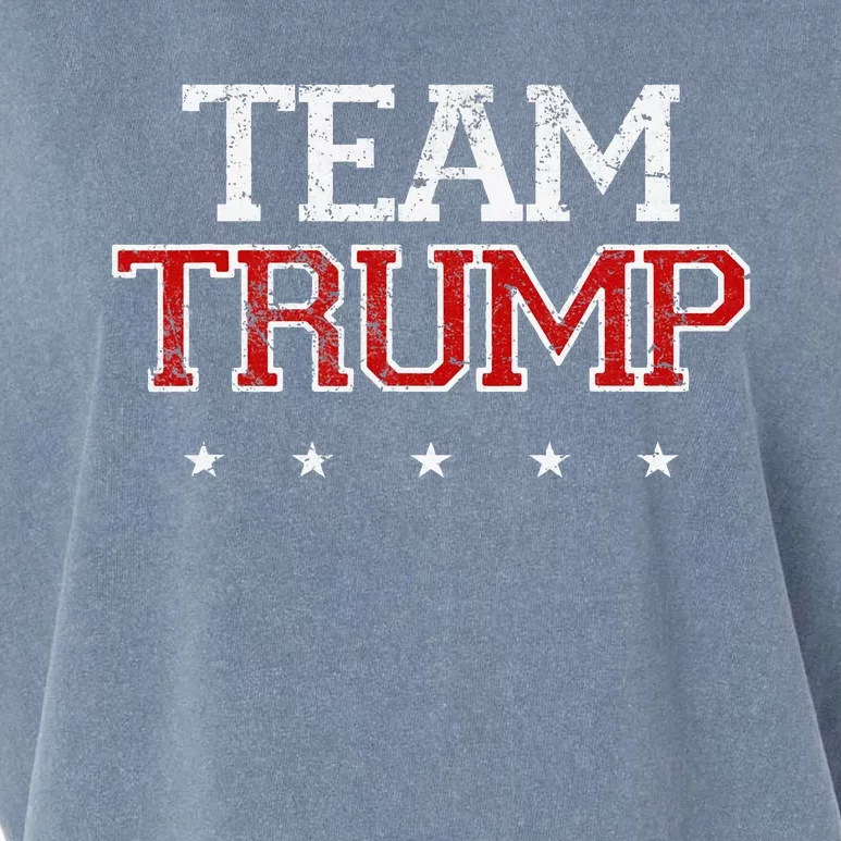 Team Trump Shirts Maga Trump Support Republican Garment-Dyed Women's Muscle Tee