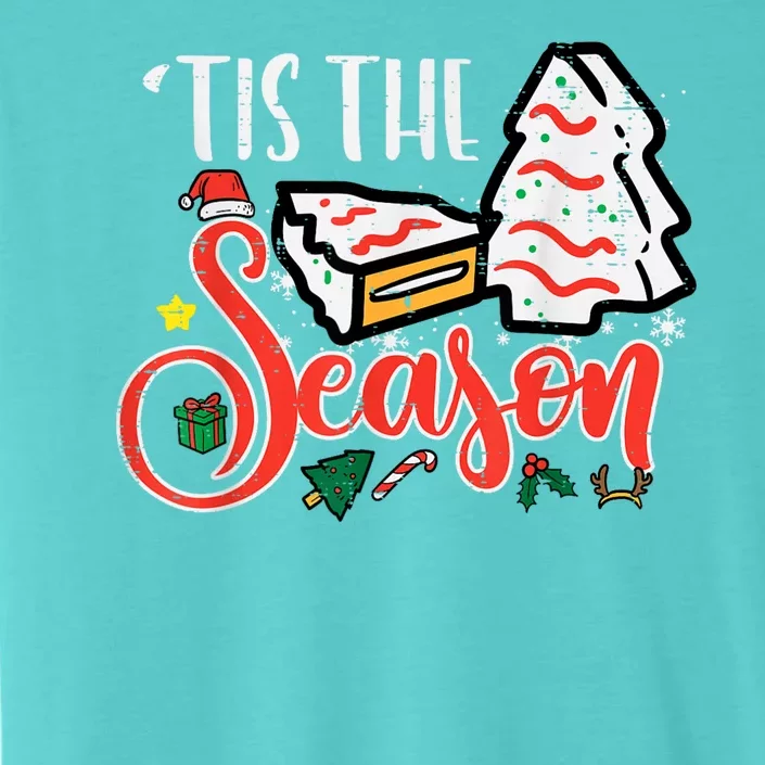 Tis The Season Christmas Cakes Retro Xmas ChromaSoft Performance T-Shirt