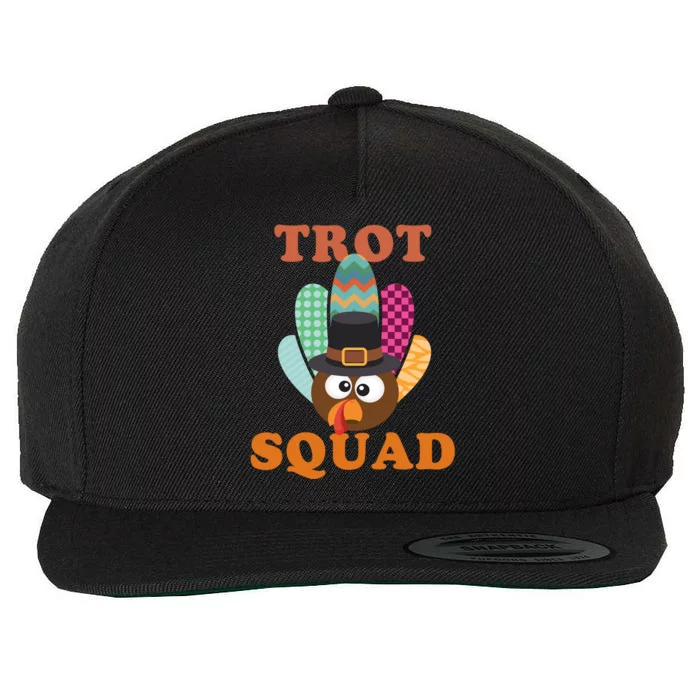 Turkey Trot Squad Gift Wool Snapback Cap