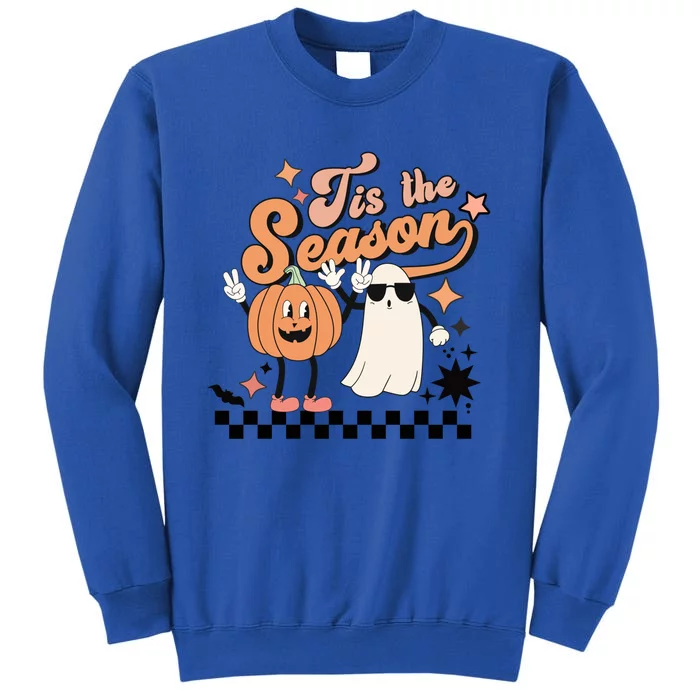 Tis The Season Halloween Ghost Pumpkin Spice Spooky Season Gift Tall Sweatshirt