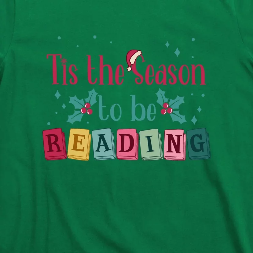 Tis The Season To Be Reding Christmas Reading Books Gift T-Shirt