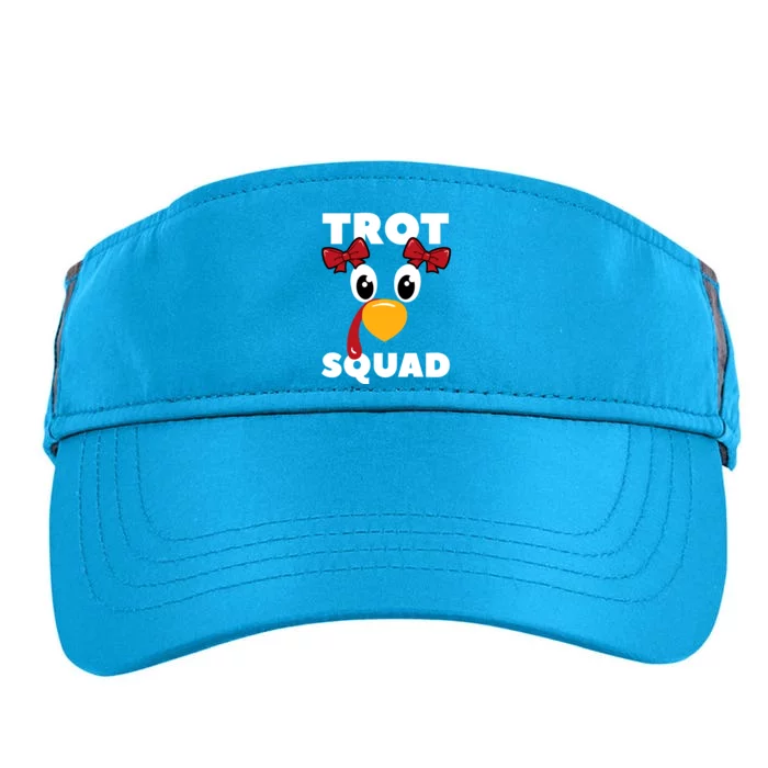 Turkey Trot Squad Thanksgiving Holiday Feast Harvest Gift Adult Drive Performance Visor